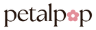 Logo of 'petalpop' with a pink flower icon on a white background